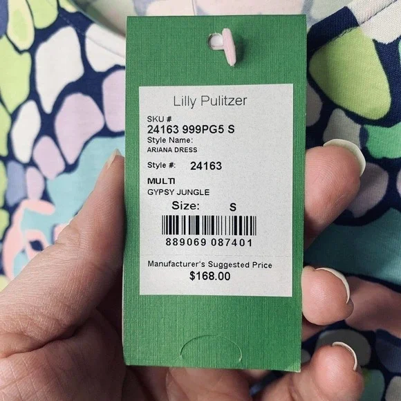 Lilly Pulitzer Ariana Asymmetric Dress Womens Size Small Gypsy Jungle NWT $168 - Picture 6 of 10